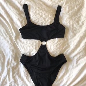 SOLID & STRIPED HALLIE RING EMBELLISHED ONE PIECE